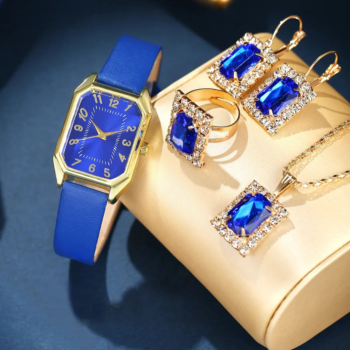 Sophisticated Square Watch & Jewelry Set™