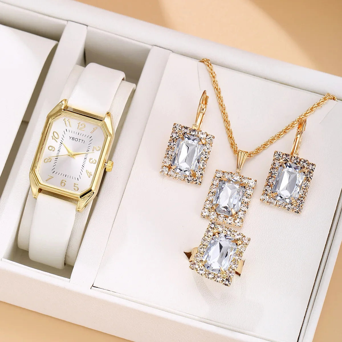 Sophisticated Square Watch & Jewelry Set™