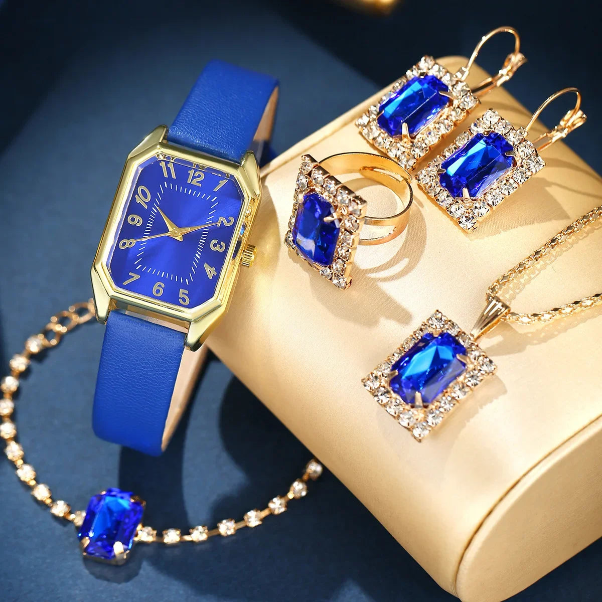 Sophisticated Square Watch & Jewelry Set™