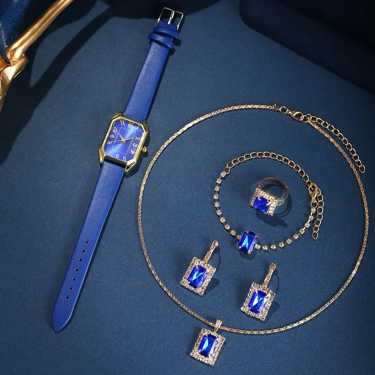 Sophisticated Square Watch & Jewelry Set™