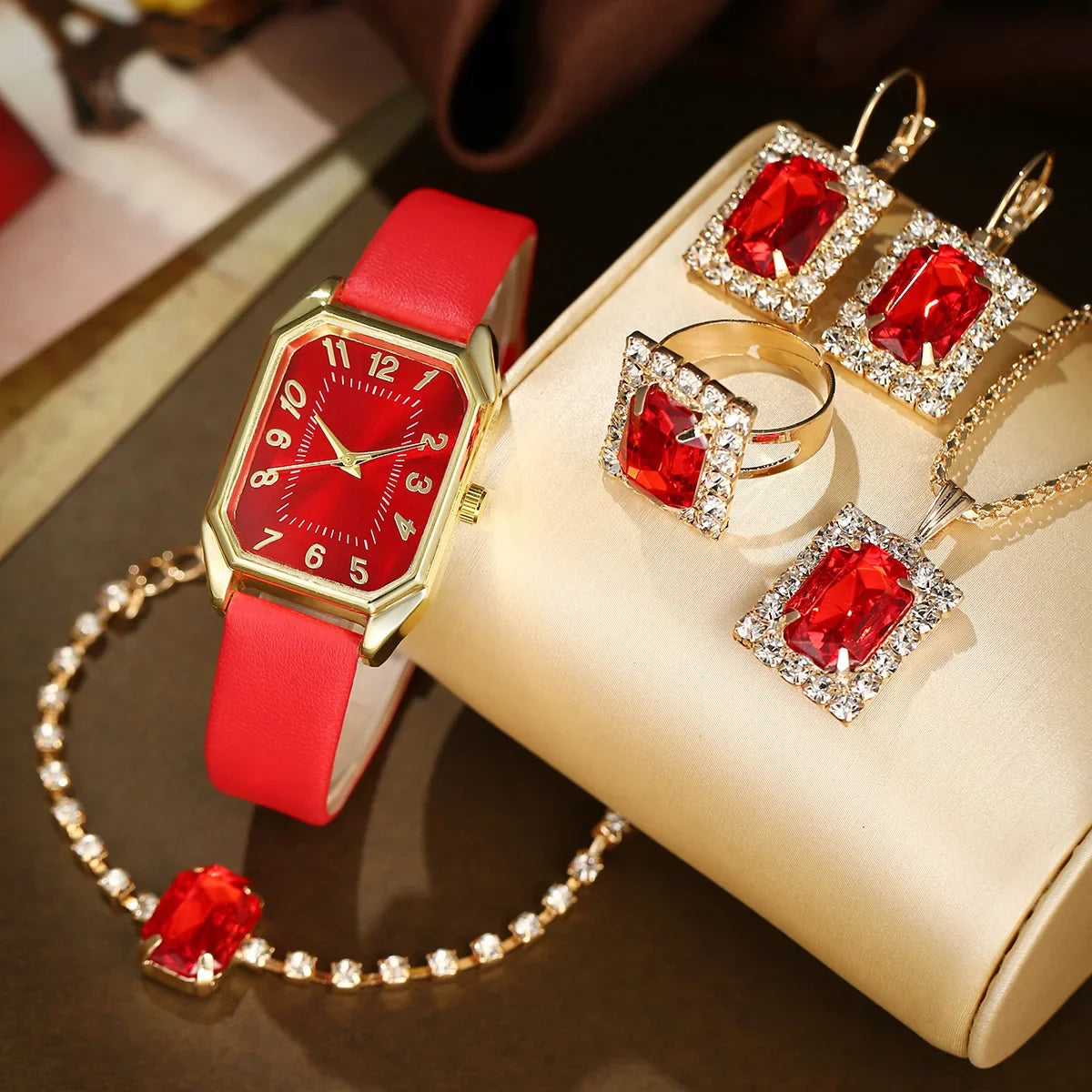 Sophisticated Square Watch & Jewelry Set™