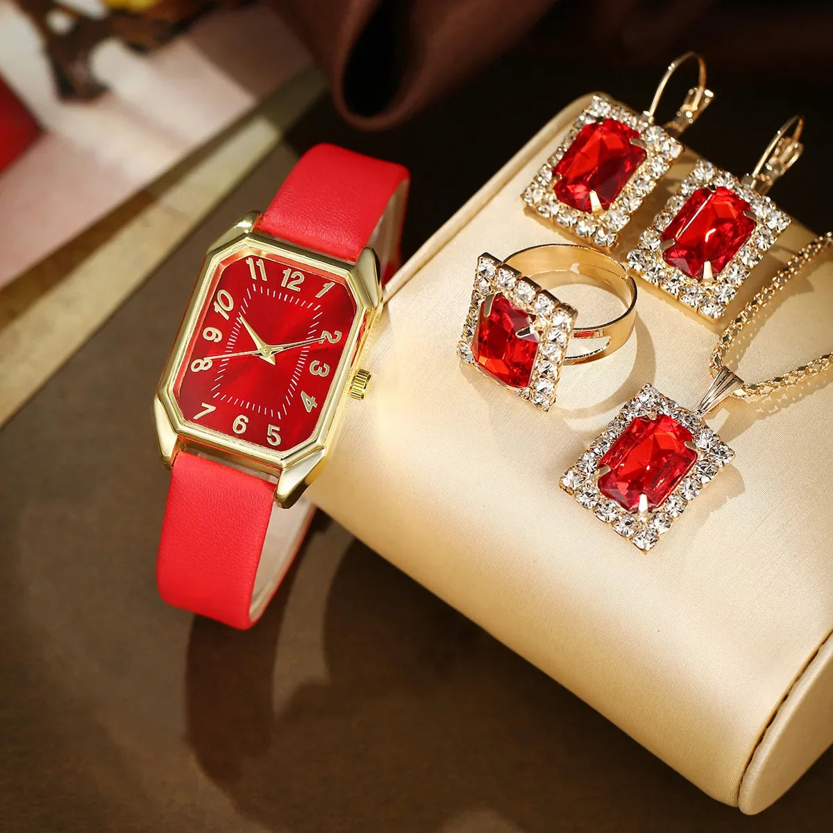Sophisticated Square Watch & Jewelry Set™