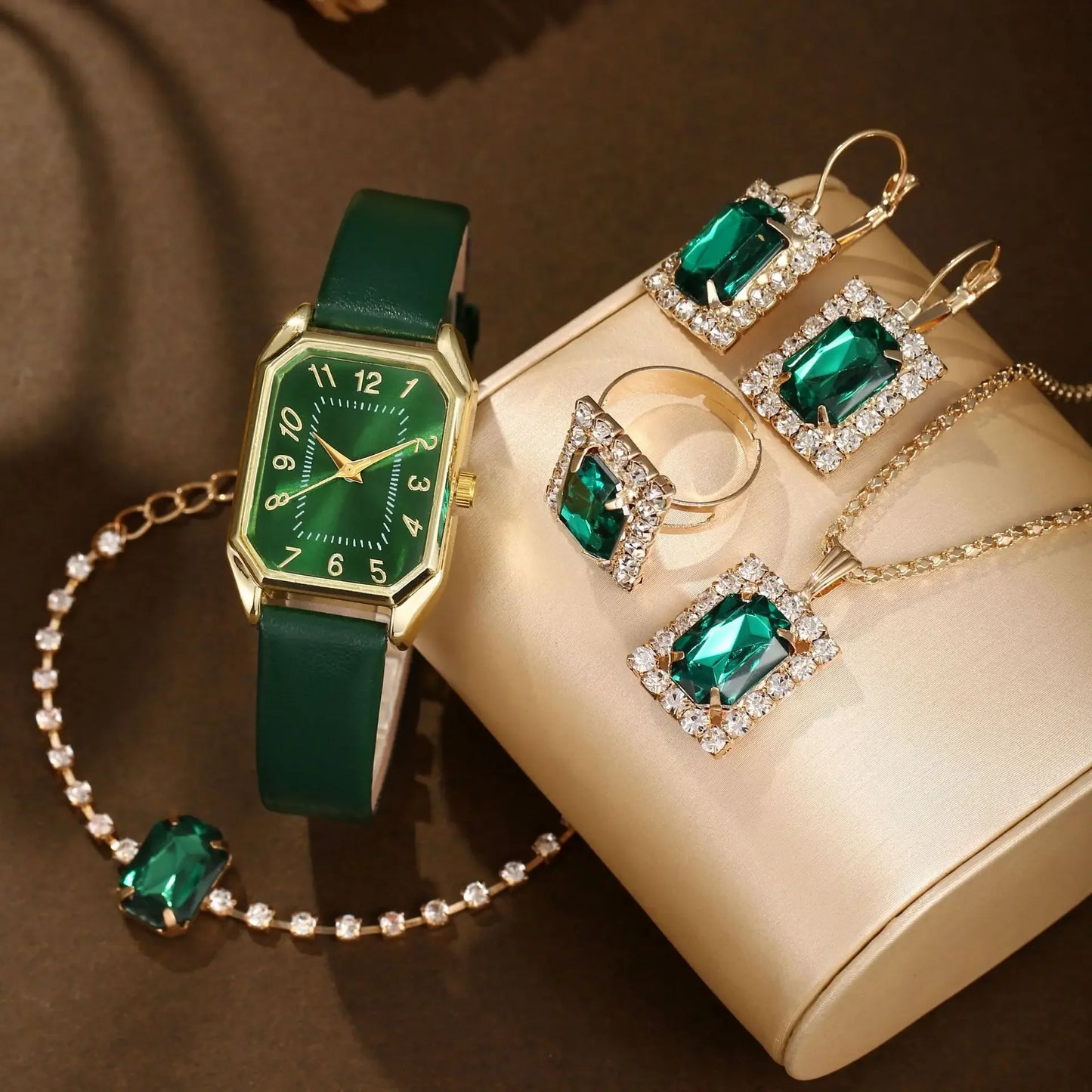 Sophisticated Square Watch & Jewelry Set™